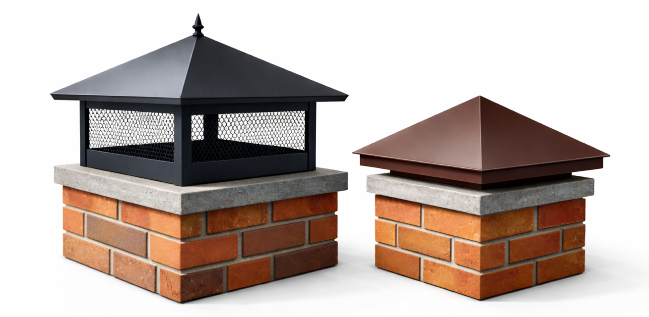 Дымники и колпаки на заборы