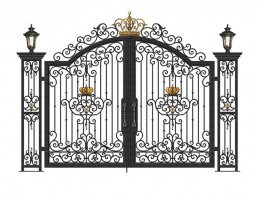 Кованые ворота под ключ